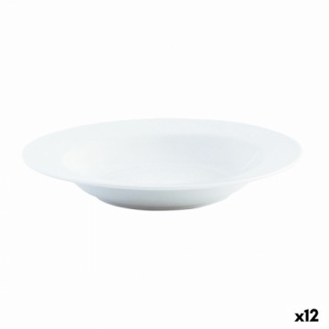 Dziļais šķīvis Quid Basic Keramika Balts (ø 21,5 cm) (12 gb.)