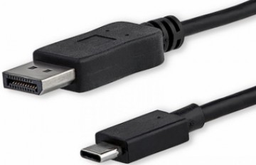 Kabelis Brackton DisplayPort Male - USB Type-C Male 1m 4K