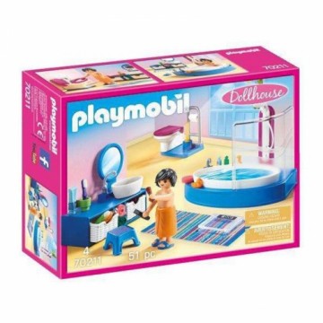 Playset Dollhouse Bathroom Playmobil 70211 Vannas (51 pcs)