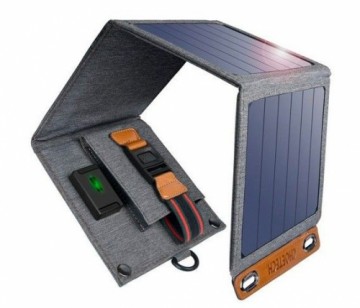 Choetech  
         
       travel solar phone charger with USB 14W foldable 
     Gray