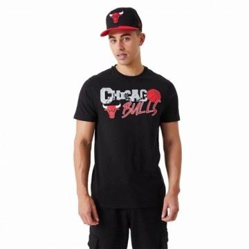 Men’s Short Sleeve T-Shirt New Era NBA Infill Graphic Chicago Bulls