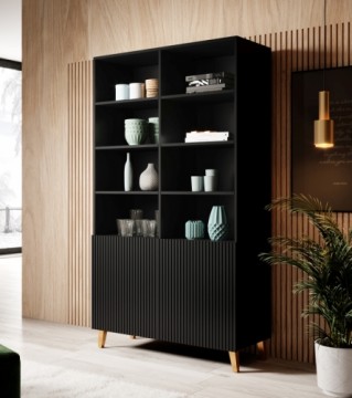 Halmar PAFOS Standing bookcase black/black