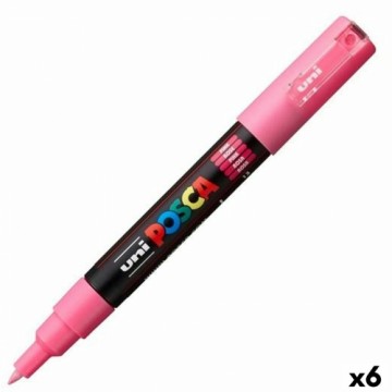 Маркер POSCA PC-1M Розовый (6 штук)