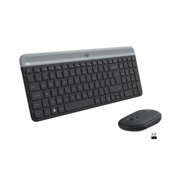 Klaviatūra un Pele Logitech Slim Wireless Keyboard and Mouse Combo MK470