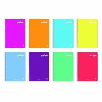 ноутбук Pacsa Polipac Разноцветный 80 Листья Din A4 (5 штук)