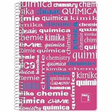 Notebook Pacsa Pink Multicolour Din A4 4 Pieces 80 Sheets
