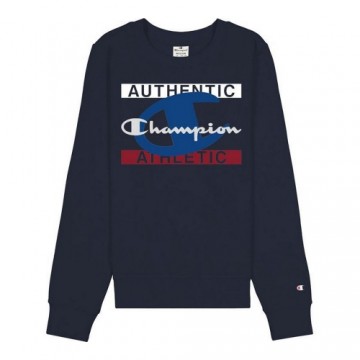 Men’s Sweatshirt without Hood Champion Authentic Athletic Dark blue