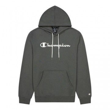 Men’s Hoodie Champion Script Logo Print Dark grey