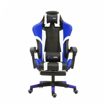 Herzberg Home & Living Herzberg HG-8083: Tri-color Gaming and Office Chair with Linear Accent Blue