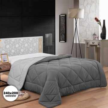 Herzberg Home & Living Herzberg HG-2420BCO: Bicolor Microfiber Duvet - 240x200cm Gray