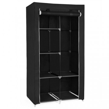 MSY Herzberg HG-8010: Storage Wardrobe - Small Black