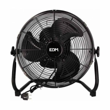 Напольный вентилятор EDM Freshwind промышленный Поворачивается на Чёрный 45 W
