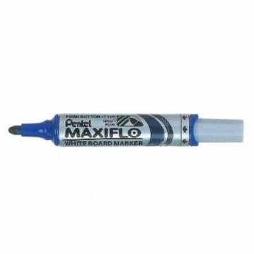 Marķiera Pildspalva Pentel Maxiflo Zils (12 gb.)