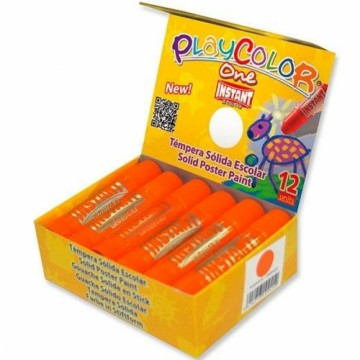 Tempera Playcolor Basic One Solid Orange 12 Pieces