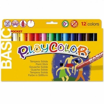 Краски Playcolor Basic Pocket 12 Предметы твердая