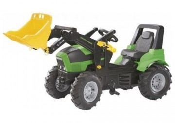 Rolly Toys Трактор педальный  rollyFarmtracDeutz Agrotron 7250 TTV с съемным ковшом и надувные колеса 710133 (3 - 8 лет) Германия