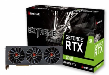 Graphics Card|BIOSTAR|NVIDIA GeForce RTX 3080|10 GB|GDDR6|320 bit|PCIE 4.0 16x|Memory 1188 MHz|GPU 1440 MHz|Dual Slot Fansink|1xHDMI|3xDisplayPort|VN3806RMT3