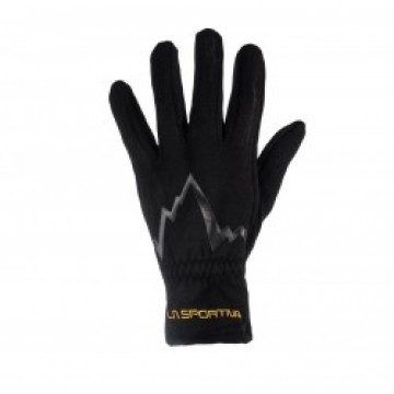 La Sportiva Cimdi Stretch Gloves S Black/Yellow