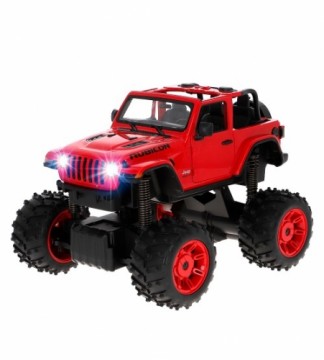 Rastar Radiovadāmā mašīna Jeep Wrangler 1:14 6 virz., lukturi, durvji, baterijas, 6+ CB46358