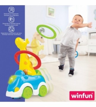 Winfun Музыкальная игрушка Жираф с кольцами 24 cm с 3 мес. CB46522