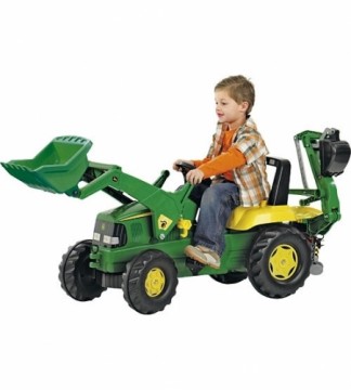 Rolly Toys Педальный трактор с двумя ковшами rollyJunior John Deere (3-8 лет) 811076