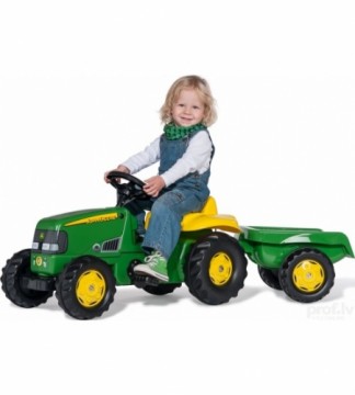 Rolly Toys Педальный трактор Rolly KID  John Deere с прицепом (2,5-5 лет ) 012190 Германия