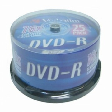 DVD-R Verbatim    16x 25 pcs 25 штук 16x 4,7 GB