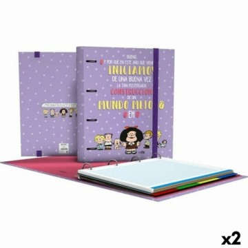 Папка-регистратор Grafoplas Carpebook Mafalda Лиловый A4 (2 штук)
