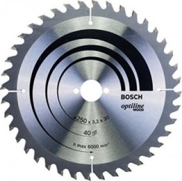 Bosch Powertools circular saw blade Optiline Wood H 250x30-40 - 2608640728