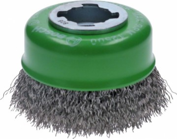 Bosch X-LOCK cup brush Clean for Inox 75mm, corrugated (O 75 mm, 0.3 mm wire)