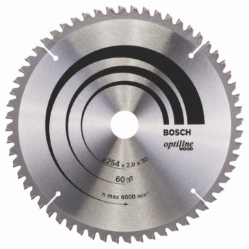 Bosch Circular Saw Blade Optiline 254x30