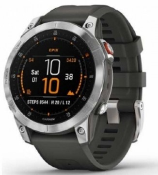 Garmin Epix 2 Slate Steel with Silicone Band