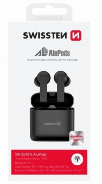 Swissten ALUPODS PRO TWS Bluetooth Стерео Гарнитура с Микрофоном