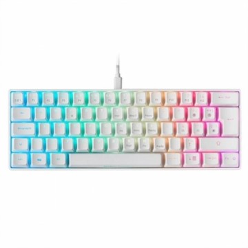 Клавиатура Mars Gaming MKMINI Испанская Qwerty Белый RGB