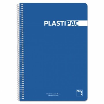 Notebook Pacsa Plastipac Blue Dark blue Din A4 5 Pieces 80 Sheets