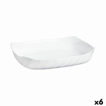 Поднос Luminarc Smart Cuisine Прямоугольный Белый Cтекло 33 x 27 cm (6 штук)