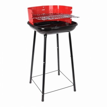 Bigbuy Bbq Угольный Барбекю на Ножках Гриль 41 x 41 x 74 cm Красный/Черный