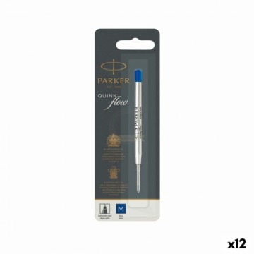 Refill for ballpoint pen Parker Quink Flow Blue (12 Units)