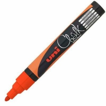 Liquid chalk marker Uni-Ball PWE-5M Orange (6 Pieces)