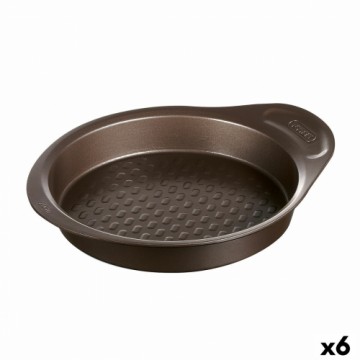 Krāsns Veidne Pyrex Asimetria Apaļš Melns Ø 26 cm (6 gb.)