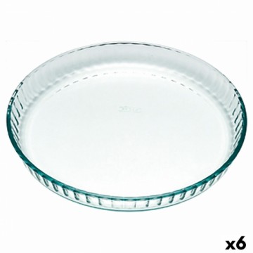 Krāsns Veidne Pyrex Classic Apaļš Plakans Caurspīdīgs 25 x 25 x 4 cm (6 gb.)