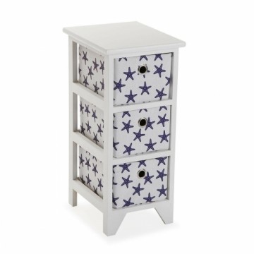 Chest of drawers Versa Blue Stars Wood 29 x 58 x 23 cm