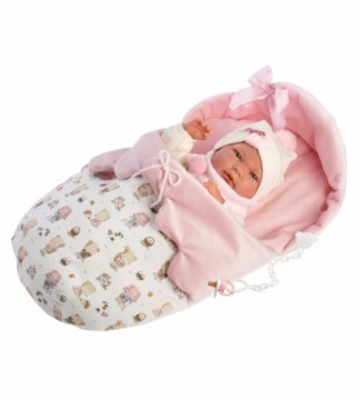 Llorens Кукла малышка Ника 40 см c одеялком и соской (виниловое тело) Испания LL73884