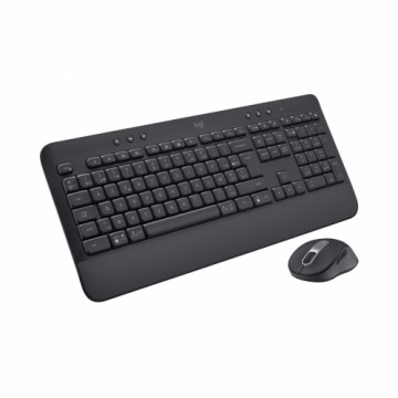 Klaviatūra un Bezvadu Pele Logitech MK650 Melns Azerty Francūzis