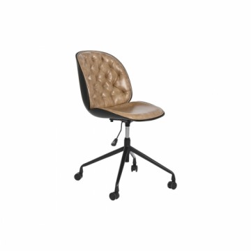 Biroja krēsls DKD Home Decor 47,5 x 57,5 x 83 cm Gaiši brūns polipropilēns