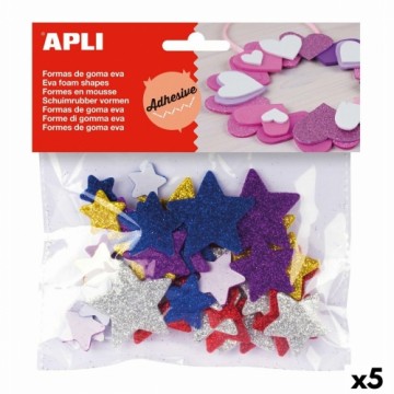 Ремесленный материал Apli Звезда Разноцветный Резина Eva (5 штук)