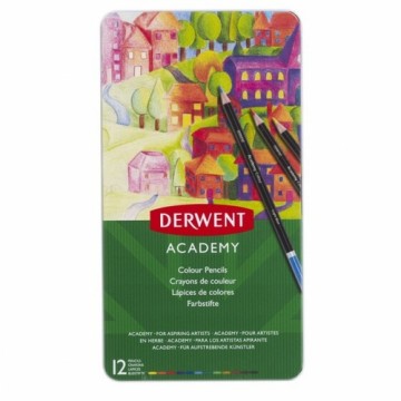 Цветные карандаши DERWENT Academy 12 Предметы Разноцветный