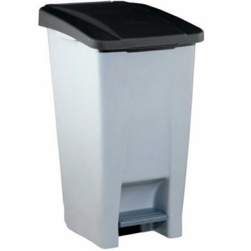 Waste bin with pedal Denox Black Grey 120 L