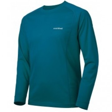 Mont-bell Krekls COOL Long Sleeve T M S Blue Green
