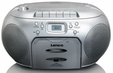 Portable stereo FM radio with CD and cassette player Lenco SCD420SI